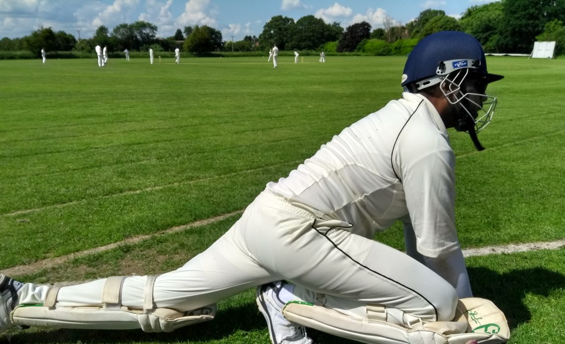 Stretching before batting